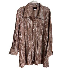 Connie's Moonlight Crinkle Jacket Lagenlook Art To Wear Artsy